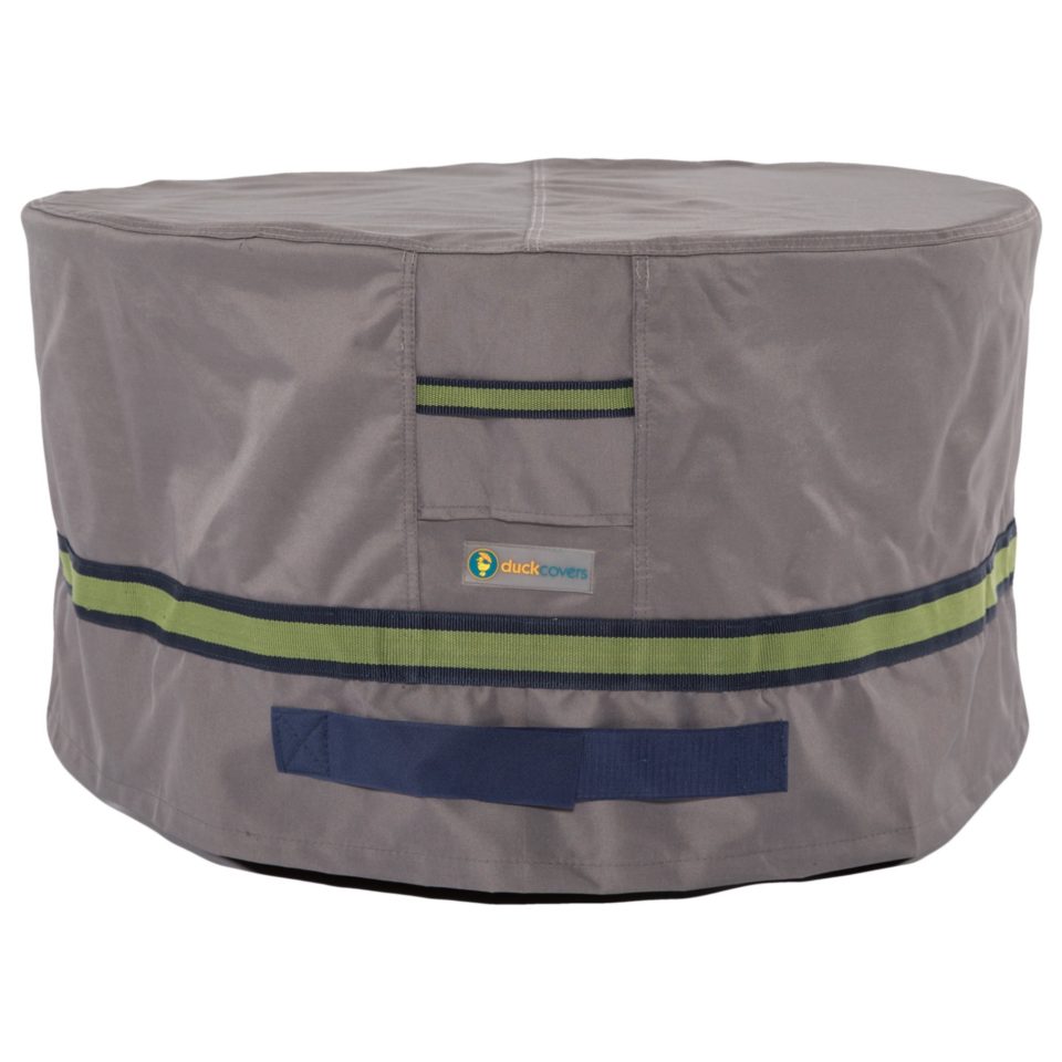 BPA-Free Duck Covers Soteria Waterproof 32 Inch Round Patio Ottoman/Side Table Cover