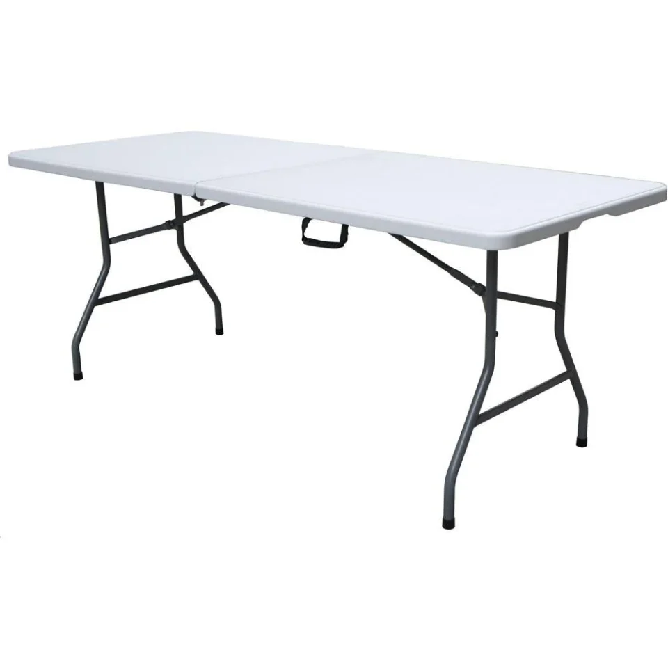 Dining Plastic Development Group 6 ft. Bi-Fold Blow-Molded Plastic Table