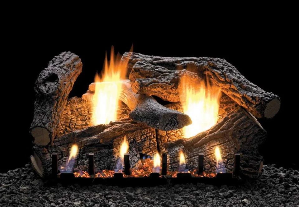 Pure BPA-Free Empire 18 in. Refractory Burner Log Set - 7 Piece