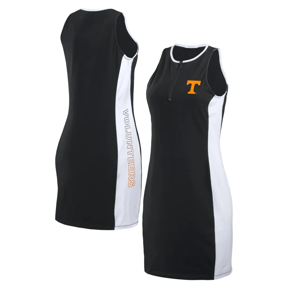Select Dining Women's WEAR by Erin Andrews Black Tennessee Volunteers Bodyframing Tank Dress