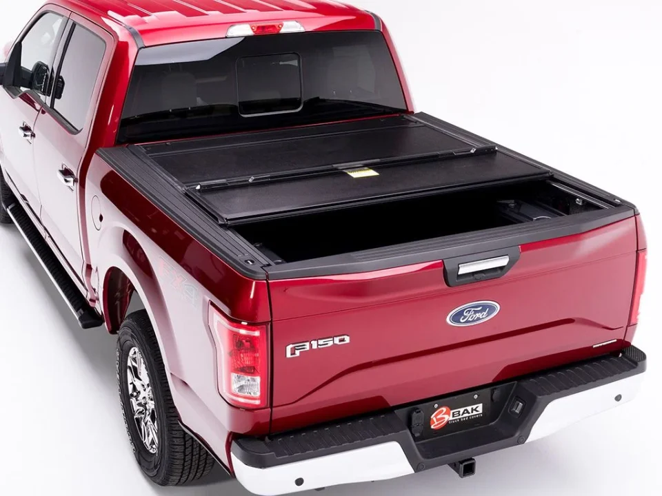 Glass BAK by RealTruck BAKFlip F1 Hard Folding Truck Bed Tonneau Cover | 772332 | Compatible with 2019 - 2023 Ford Ranger 5' 1 Bed (61)