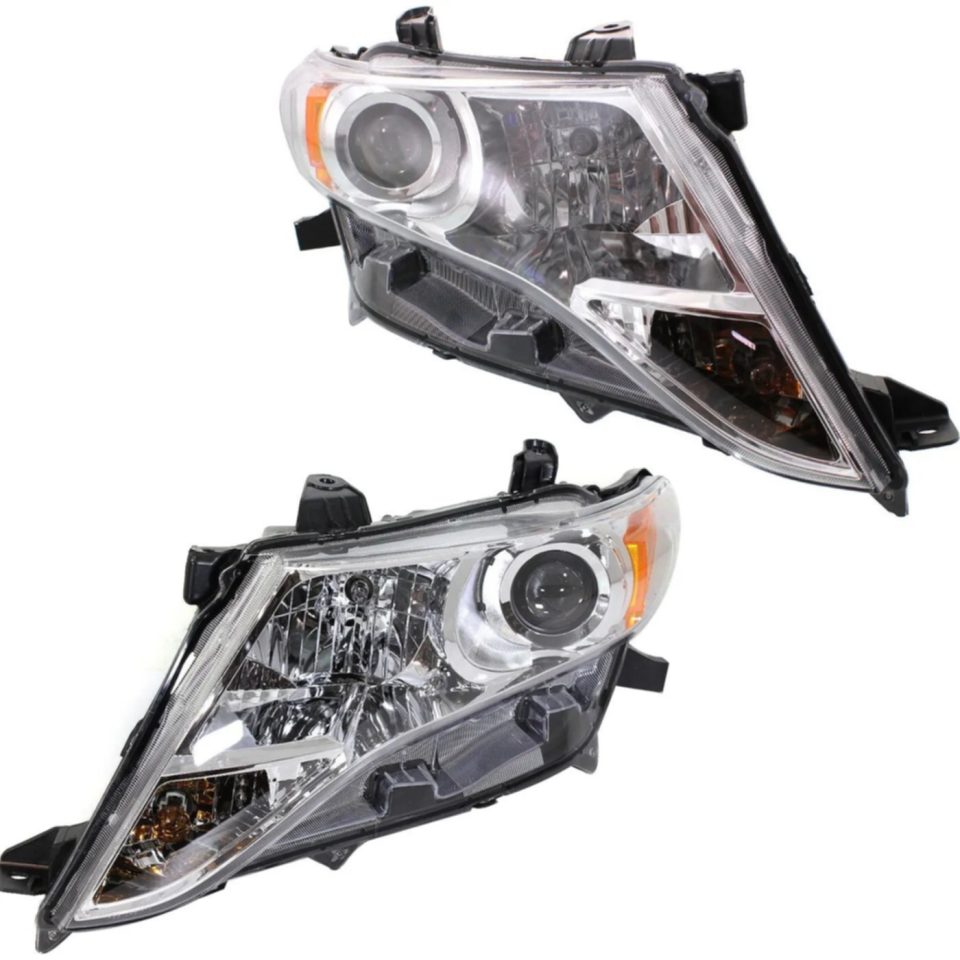 Glass Cleaning Halogen Headlight Headlamp Head Light Lamp Pair Set for 09-13 Toyota Venza
