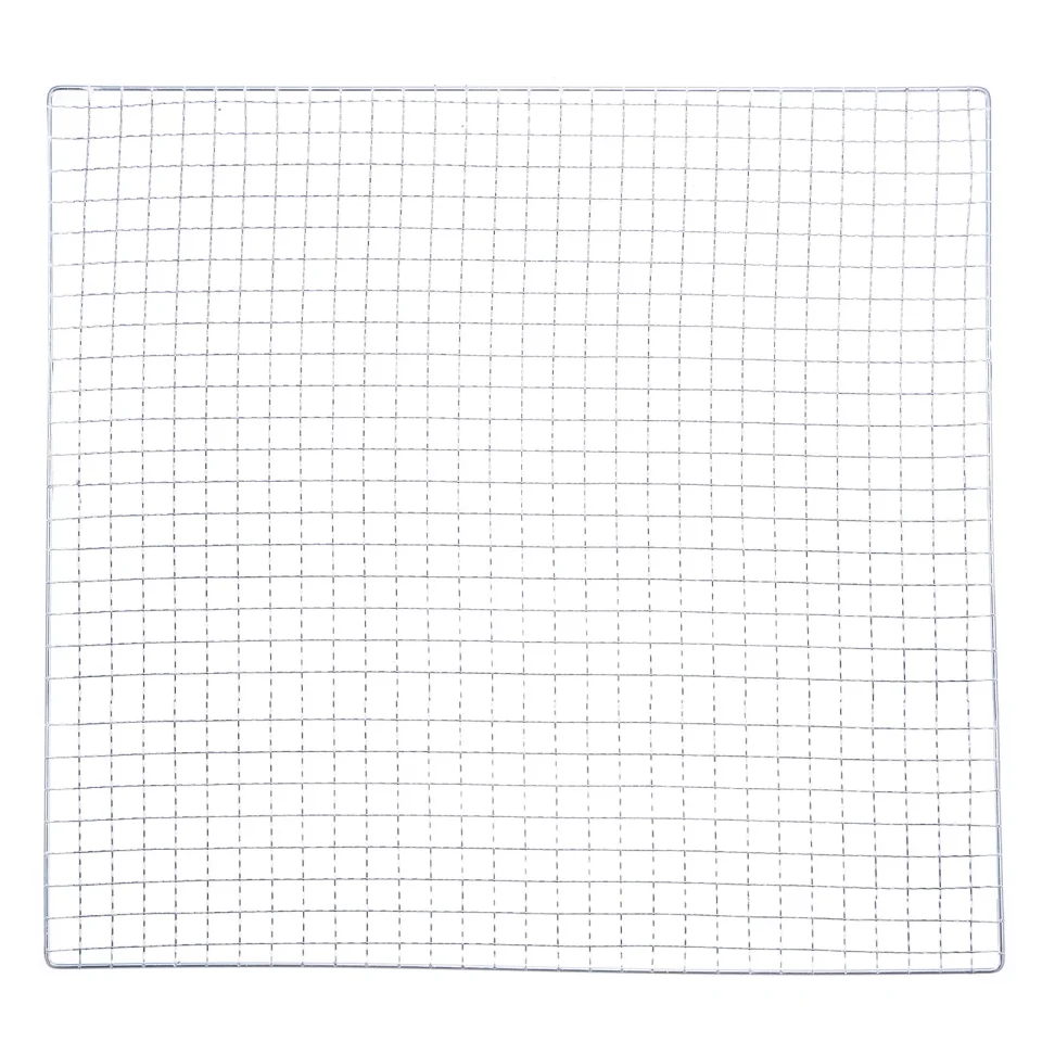 Stainless Steel Versatile Uxcell 2 Packs Square BBQ Grill Net 17.7x17.7 Galvanized Iron Barbecue Mesh Mat for Baking Charcoal Grilling Roasting