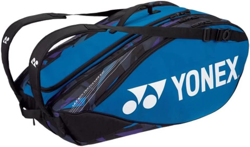 Glossy Yonex Pro Racquet Tennis Bag 9 Pack Fine Blue ( L )