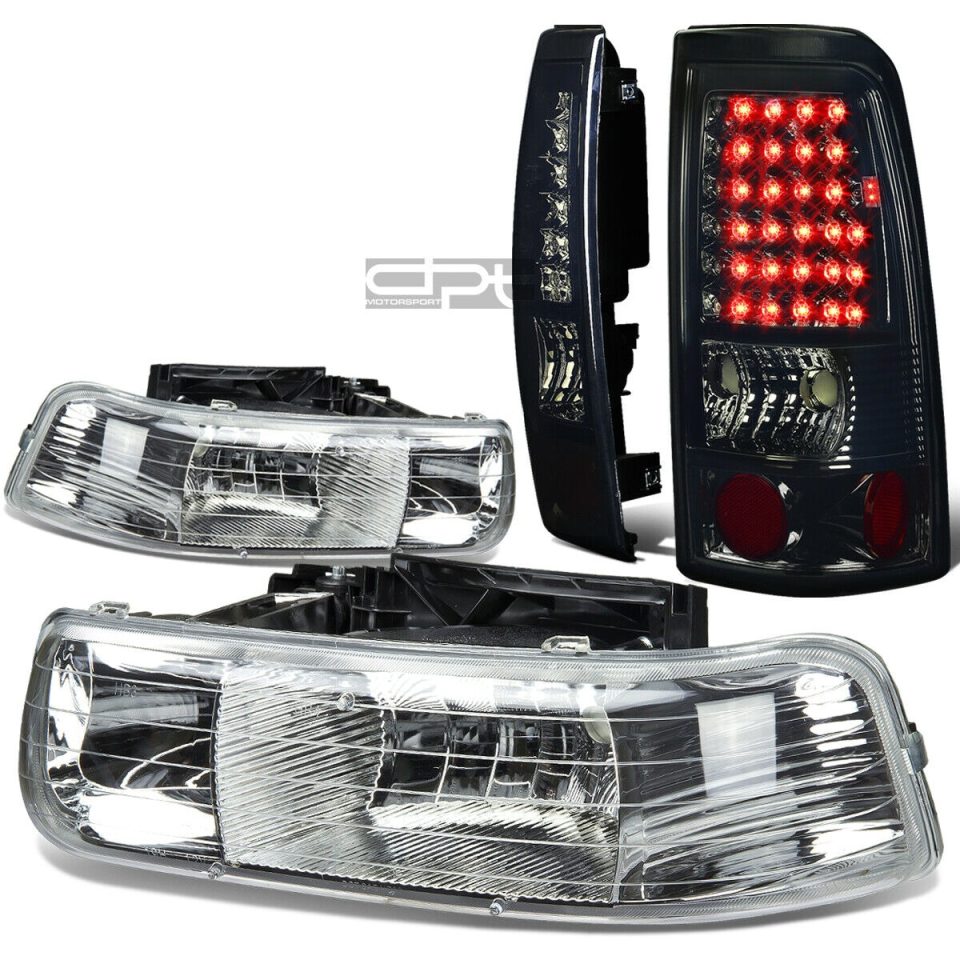 Best-Selling 99-02 SILVERADO CHROME CRYSTAL HEADLIGHT+CORN