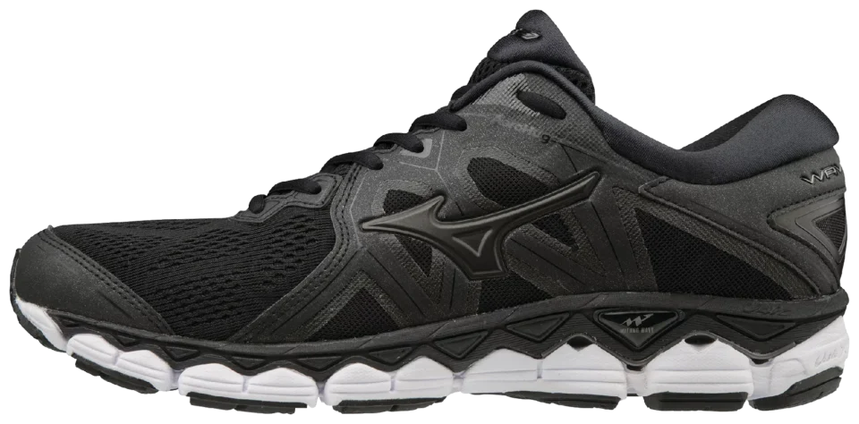 Healthy Mizuno Men's Wave Sky 2 Running Shoe, Size 7, Black (9090)