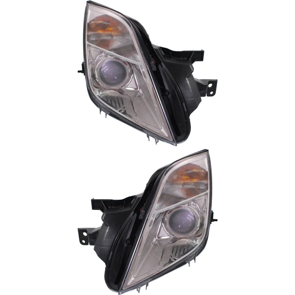 BPA-Free Headlight Set For 2010-2011 Mercury Milan Left and Right With Bulb 2Pc