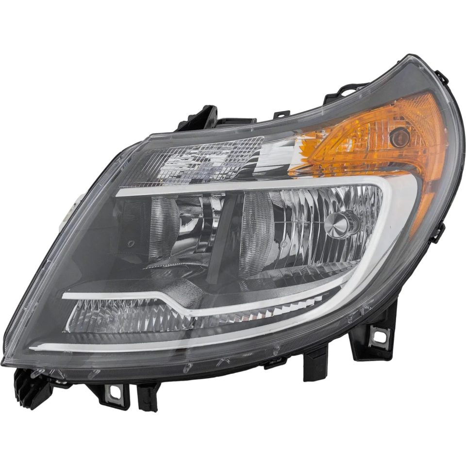 Stainless Steel Headlight For 2014-2018 Ram ProMaster 1500 Left With Daytime Running Light CAPA