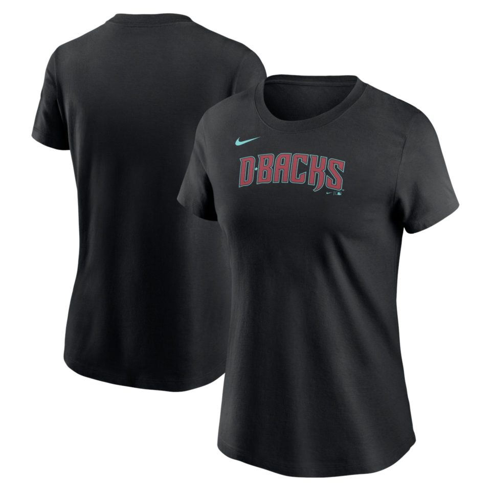 Frosted Women's Nike Black Arizona Diamondbacks Wordmark T-Shirt