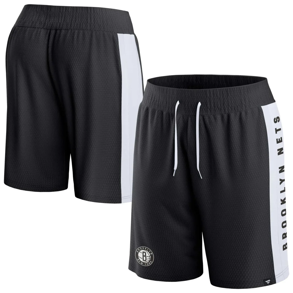 Safe Bamboo Men's Fanatics Branded Black Brooklyn Nets Referee Iconic Mesh Shorts