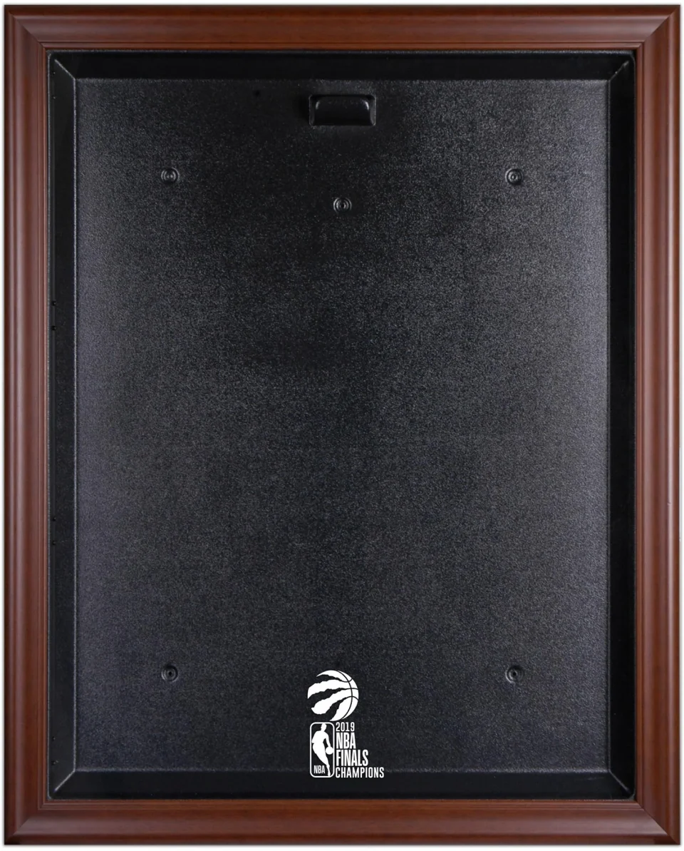 Eco-Friendly Thickened Toronto Raptors 2019 NBA Finals Champions Logo Brown Framed Jersey Display Case - Fanatics Authentic Certified