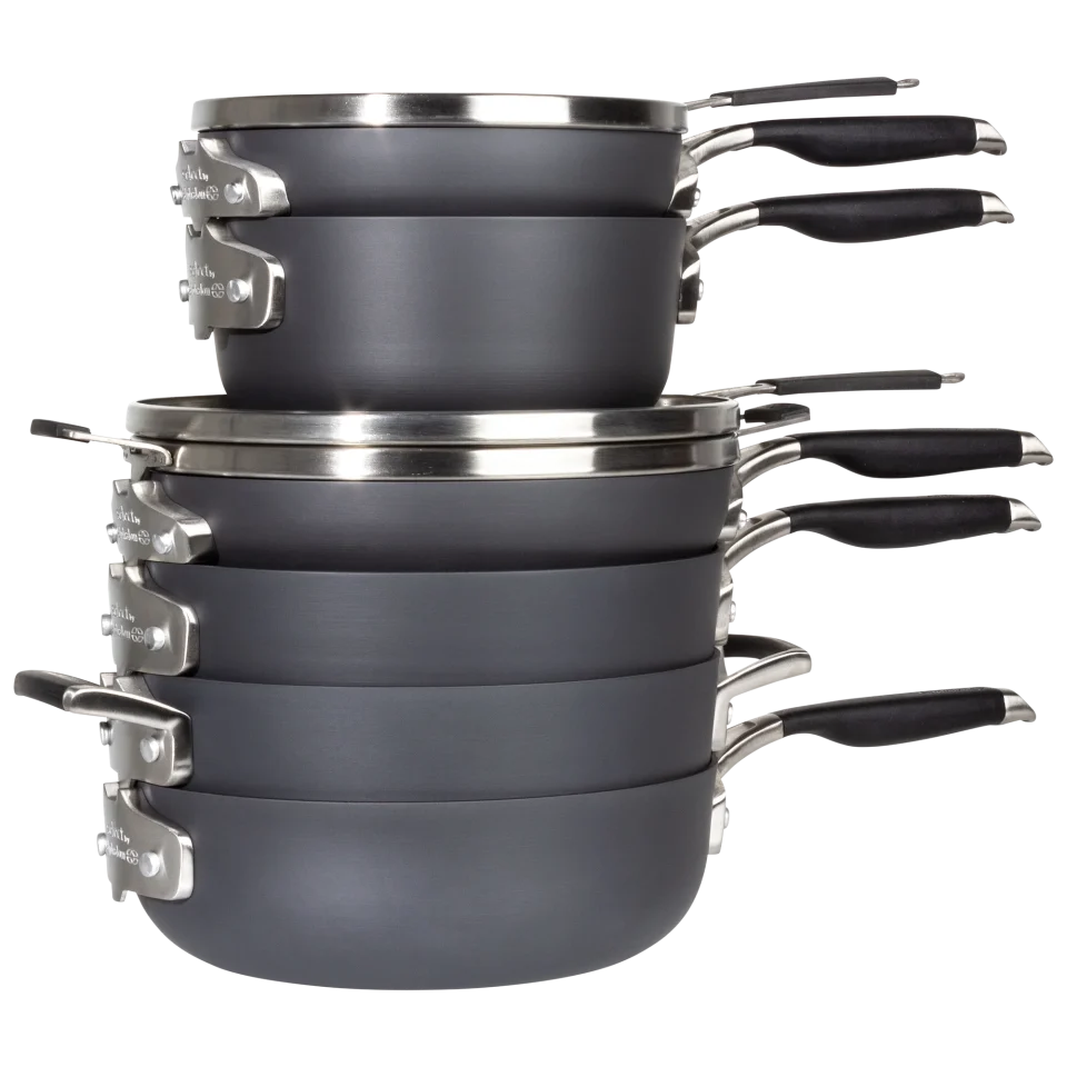 Select Calphalon Select 9pc Space Saving Hard-Anodized Nonstick Cookware Set