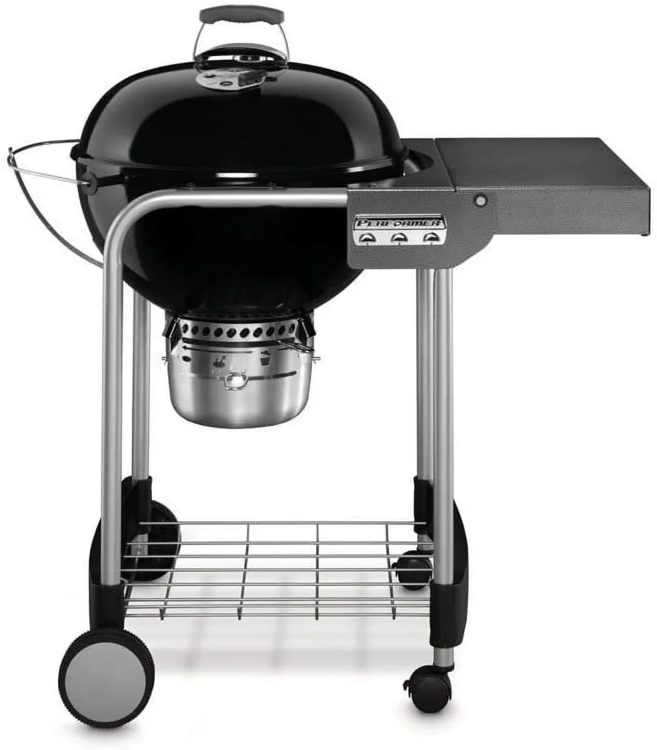 Glossy Weber 15301001 Performer Charcoal Grill, 22-Inch, Black
