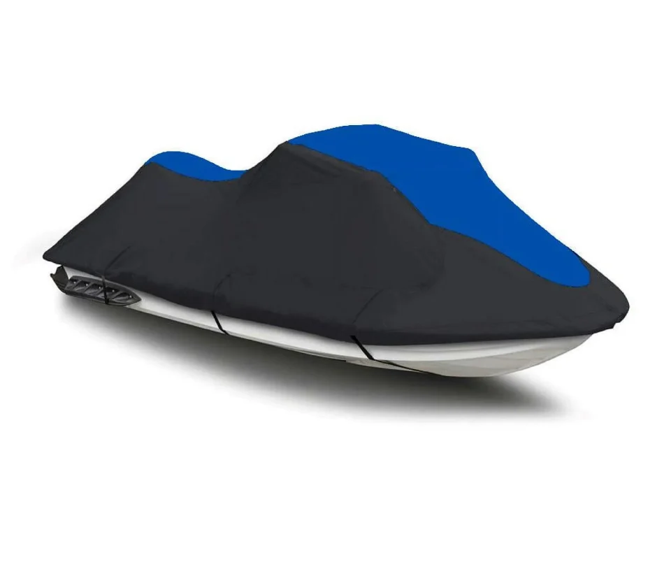 Select BLACK / BLUE HEAVY-DUTY, TOP OF THE LINE Cover Compatible for YAMAHA JET SKI GP1200 1997 1998 1999 / GP700 1995 Jet Ski PWC Cover 2 Seater
