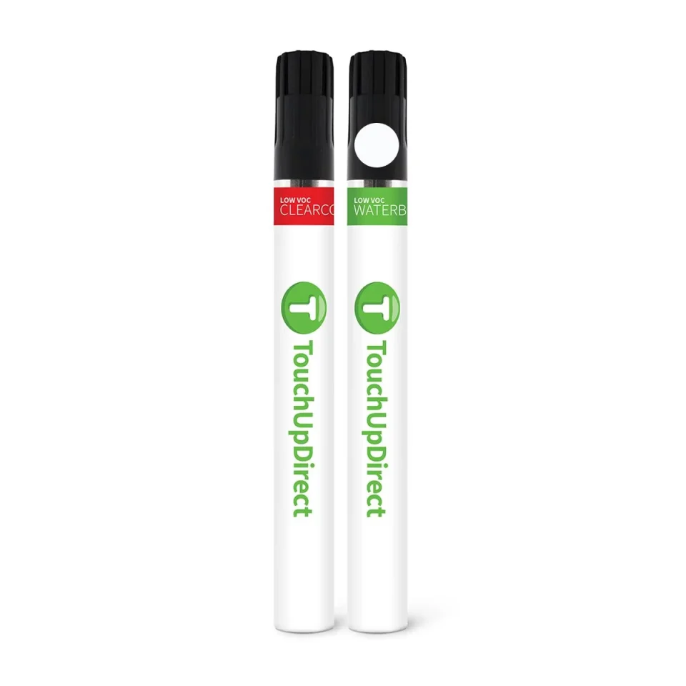 Essential Ceramic TouchUpDirect NH-578 Taffeta White for Honda Exact Match Touch Up Paint Brush - Essential Package Fits select: 1998-2018 HONDA CIVIC, 2015 HONDA CR-V